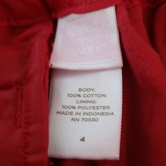 Janie and Jack holiday line cranberry pants - Picture 3 of 4